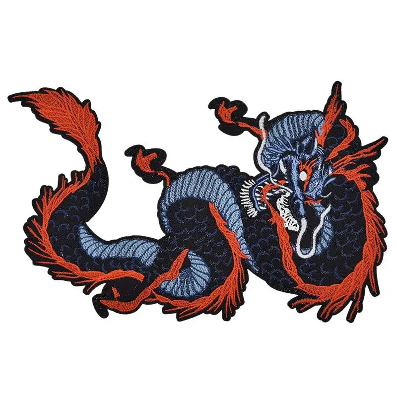 Navy Dragon Patch